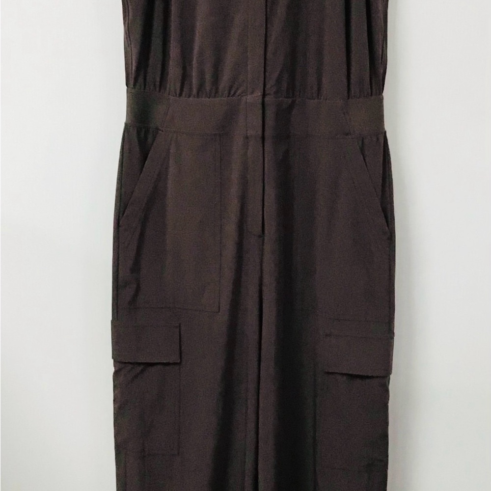 Athleta Brown Sleeveless Utility Jumpsuit - Picture 5 of 9